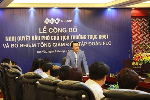 Lễ Công bố Nghị quyết HĐQT bầu PCT Thường trực HĐQT và bổ nhiệm TGĐ Tập Đoàn FLC