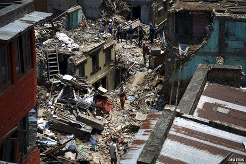 Trực thăng cứu trợ Mỹ mất tích khi giúp đỡ Nepal