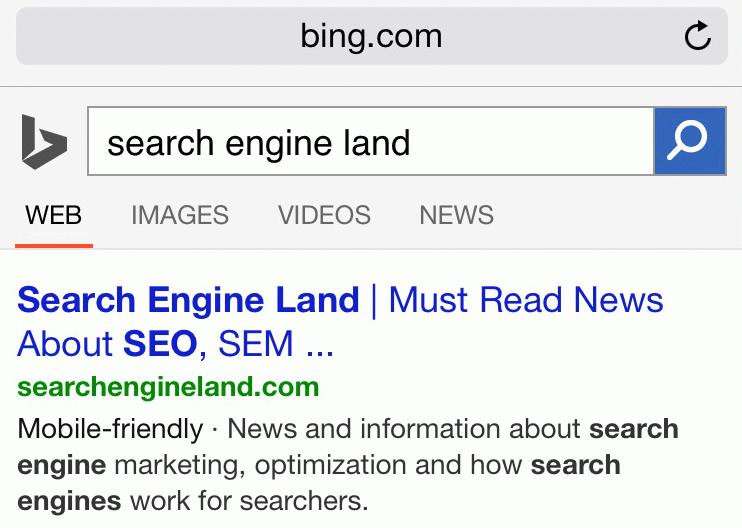 Theo bước Google, Bing cũng ưu tiên tìm kiếm “thân thiện di động”