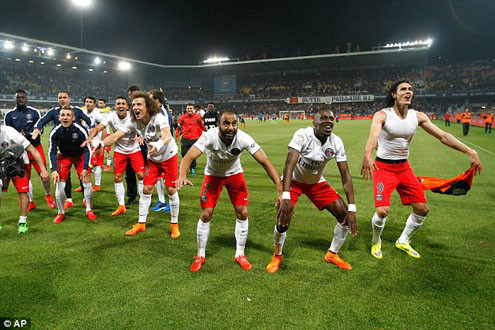 Thắng Montpellier 2-1, PSG chính thức lên ngôi vô địch nước Pháp