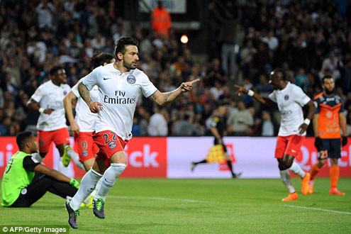 Thắng Montpellier 2-1, PSG chính thức lên ngôi vô địch nước Pháp