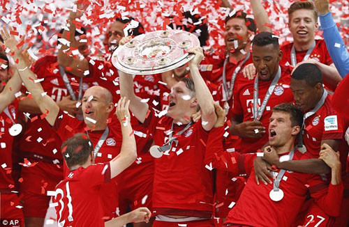 Bayern Munich chính thức vô địch Bundesliga mùa giải 2014/15