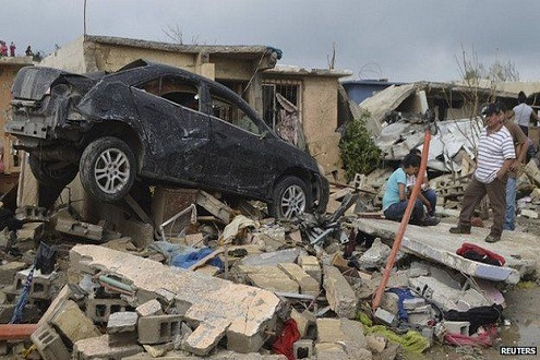 Mexico: Lốc xoáy bất ngờ khiến hàng trăm người thương vong