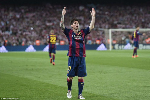 Messi lập cú đúp, Barca vô địch Cúp nhà Vua TBN