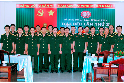 Tòa án quân sự Quân khu 4 tổ chức Đại hội Đảng bộ lần thứ X