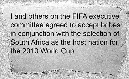  Sốc: Quan chức FIFA thừa nhận hành vi nhận hối lộ