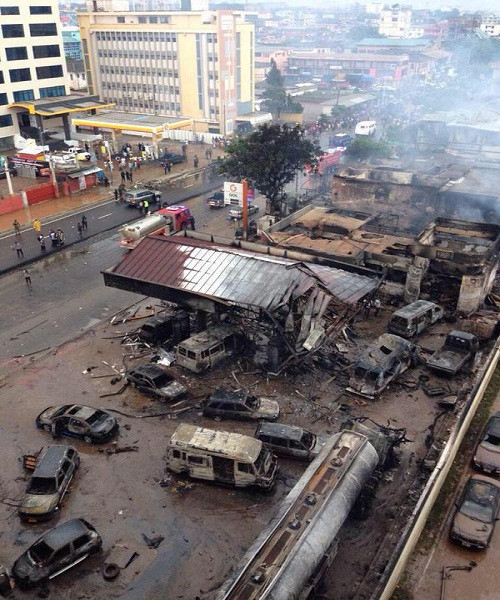 Nổ trạm xăng kinh hoàng ở Ghana, 96 người thiệt mạng