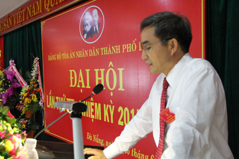 Đại hội Đảng bộ TAND TP Đà Nẵng lần thứ XV, nhiệm kỳ 2015-2020