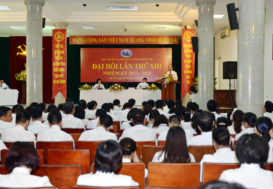 TAND TP. Hà Nội tổ chức Đại hội Đảng bộ lần thứ XIII, nhiệm kỳ 2015-2020