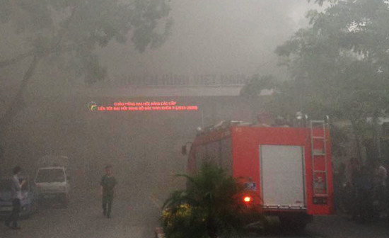 Cháy lớn ở Đài truyền hình Việt Nam