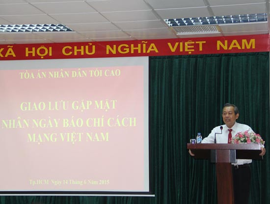 Thư của đồng chí Trương Hòa Bình, Bí thư TW Đảng, Chánh án TANDTC gửi các nhà báo nhân kỷ niệm 90 năm Ngày Báo chí cách mạng Việt Nam