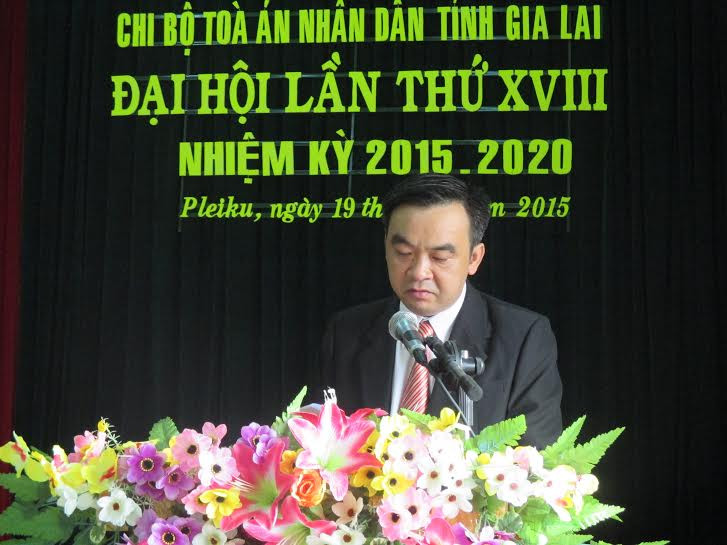 Đại hội chi bộ TAND tỉnh Gia Lai lần thứ XVIII