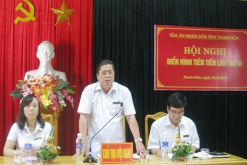 TAND hai cấp tỉnh Thanh Hóa tổ chức Hội nghị điển hình tiên tiến lần thứ III
