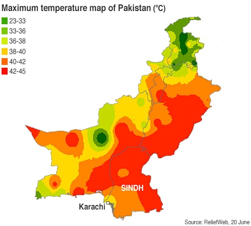 Pakistan: Nắng nóng 3 ngày, 700 người bỏ mạng