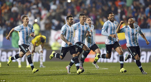 Argentina vào bán kết Copa America bằng loạt sút luân lưu may rủi