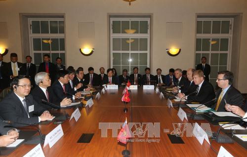 Tổng Bí thư Nguyễn Phú Trọng tọa đàm với đại diện các doanh nghiệp lớn của Hoa Kỳ 