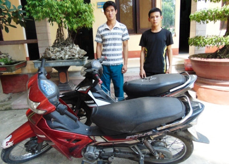 Thanh Hóa: Bắt 2 đối tượng chuyên trộm xe máy lấy tiền mua ma túy