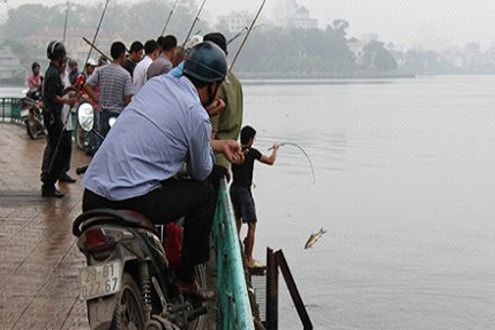 Thản nhiên câu cá ở khu vực cấm