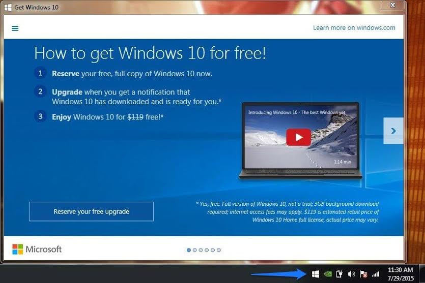 Cách nâng cấp miễn phí lên Windows 10 từ Windows 7 và 8.1