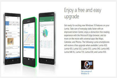 Các thiết bị Lumia “lên đời” Windows 10 Mobile đầu tiên