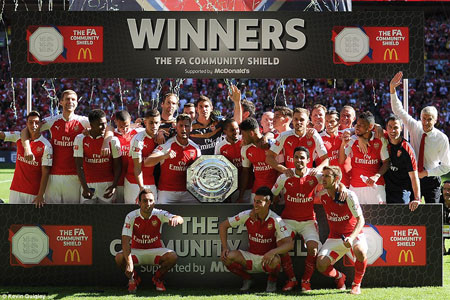 Cận cảnh Arsenal lần thứ hai liên tiếp đoạt Community Shield