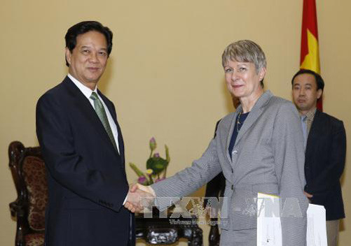 Thủ tướng Nguyễn Tấn Dũng tiếp Đại sứ Cộng hòa Liên bang Đức