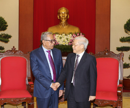 Tổng Bí thư Nguyễn Phú Trọng tiếp Tổng thống Bangladesh Abdul Hamid