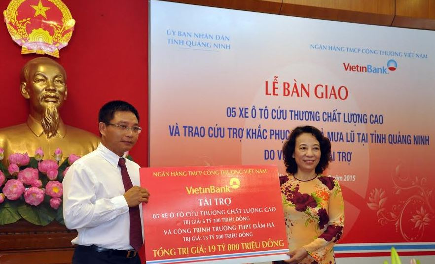 Nghĩa tình VietinBank hướng về Đất mỏ Quảng Ninh