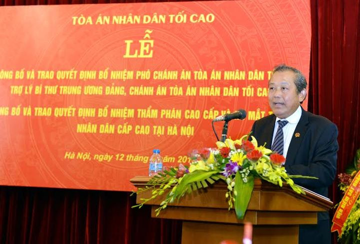 Công bố, trao quyết định bổ nhiệm Phó Chánh án TANDTC và ra mắt TAND cấp cao tại Hà Nội