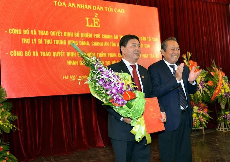 Công bố, trao quyết định bổ nhiệm Phó Chánh án TANDTC và ra mắt TAND cấp cao tại Hà Nội