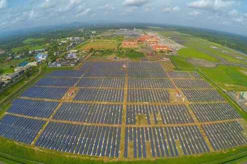 Ấn Độ có sân bay chạy bằng năng lượng mặt trời đầu tiên trên thế giới
