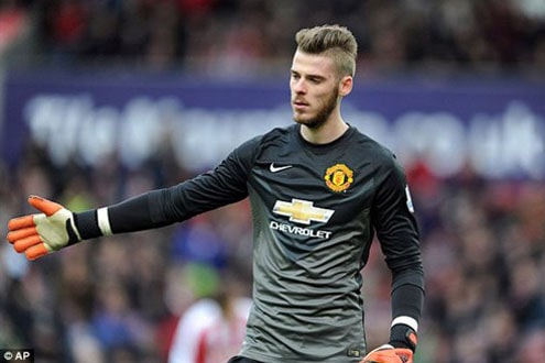 De Gea có tên trong danh sách của M.U dự Champions League