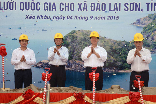 Thủ tướng phát lệnh khởi công Dự án Cấp điện lưới quốc gia cho xã đảo Lại Sơn