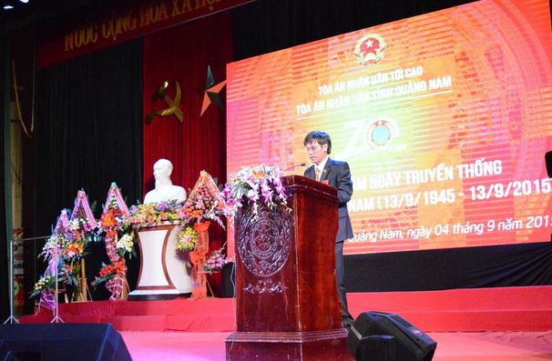 TAND hai cấp tỉnh Quảng Nam kỷ niệm 70 năm ngày Truyền thống TAND