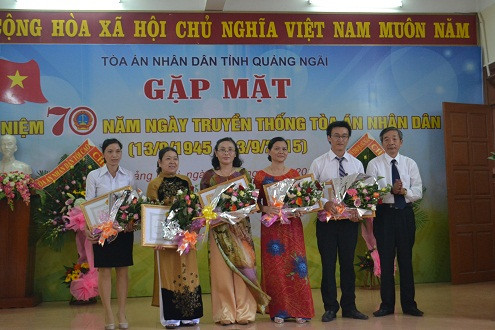 TAND tỉnh Quảng Ngãi tổ chức Lễ kỷ niệm 70 năm ngày Truyền thống TAND