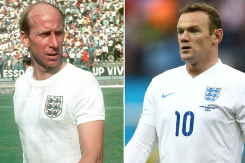 Rooney tự hào san bằng kỷ lục của Sir Bobby Charlton
