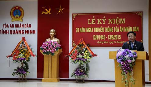 TAND tỉnh Quảng Trị và Quảng Ninh kỷ niệm 70 năm ngày truyền thống TAND