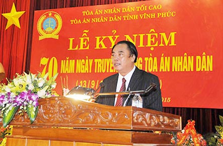 TAND tỉnh Vĩnh Phúc kỷ niệm 70 năm ngày Truyền thống TAND 
