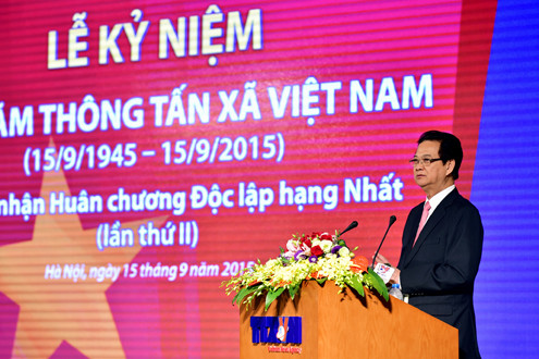 Thủ tướng dự Lễ kỷ niệm 70 năm ngày Truyền thống TTXVN