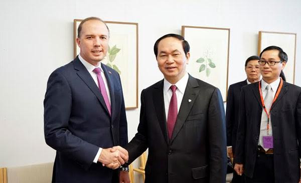 Bộ trưởng Trần Đại Quang hội đàm với các Bộ trưởng của Australia