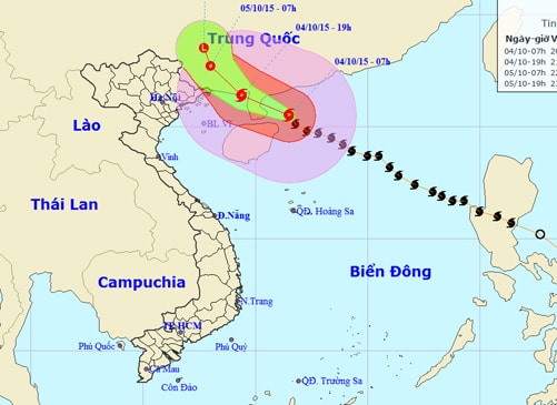 Tin mới nhất về cơn bão số 4: Biển Bắc Vịnh Bắc Bộ có gió mạnh, sóng biển cao từ 2-4m