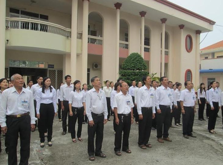 TAND tỉnh An Giang duy trì tốt Lễ chào cờ gắn với việc triển khai thực hiện nhiệm vụ công tác