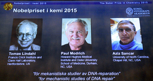 Công trình sửa chữa những ADN bị hư hại nhận giải Nobel Hóa học 2015