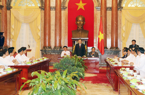 Chủ tịch nước tiếp Đoàn đại biểu Hội thánh Cao Đài Việt Nam