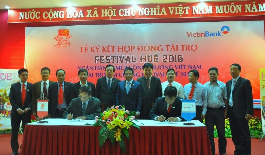 Vietinbank trở thành Nhà tài trợ Kim cương Festival Huế 2016