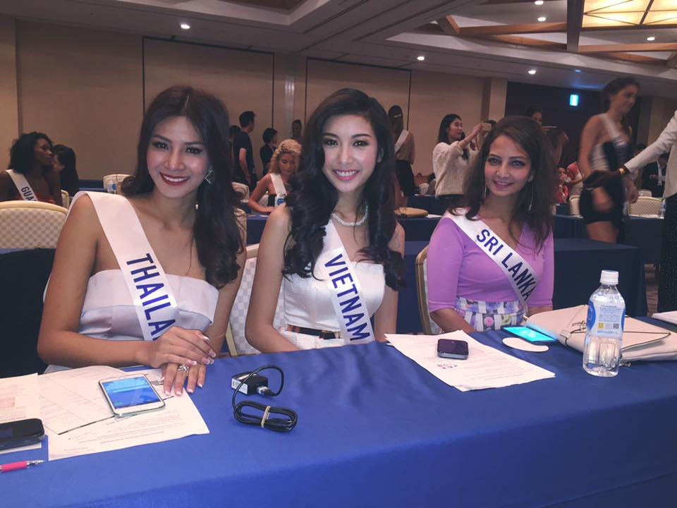 Á khôi Thúy Vân gửi lời chào chính thức đến Miss International 2015 
