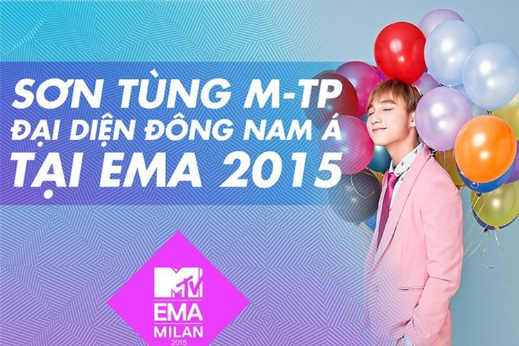 MTV EMA 2015: Sơn Tùng MTP thua trước đại diện Trung Quốc 