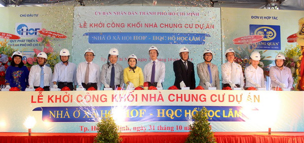 Nhà ở xã hội HOF - HQC Hồ Học Lãm được khởi công