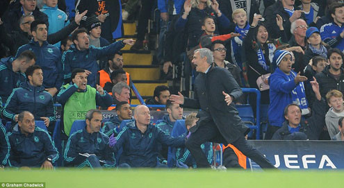 Những khoảnh khắc khóc, cười của Mourinho trong trận gặp Dynamo Kiev