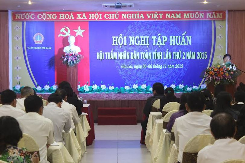 TAND tỉnh Gia Lai tổ chức tập huấn Hội thẩm nhân dân lần II năm 2015